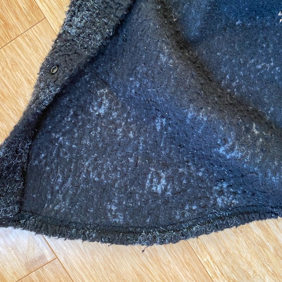 Harley Davidson Snap Down Shacket Black Gray Sherpa Long Sleeve Jacket Men’s M - Picture 8 of 9